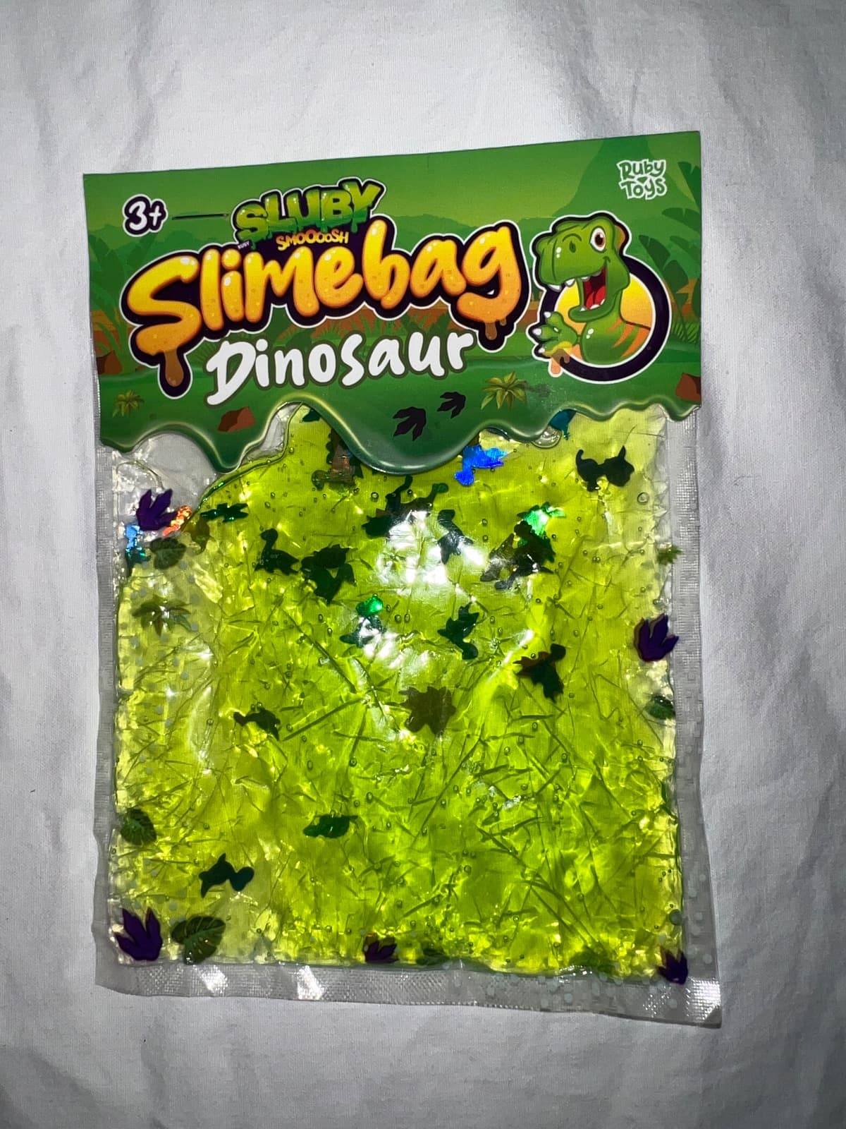 Ruby Toys Sluby Smoosh Slimebag Dinosaur Giocattolo Slime