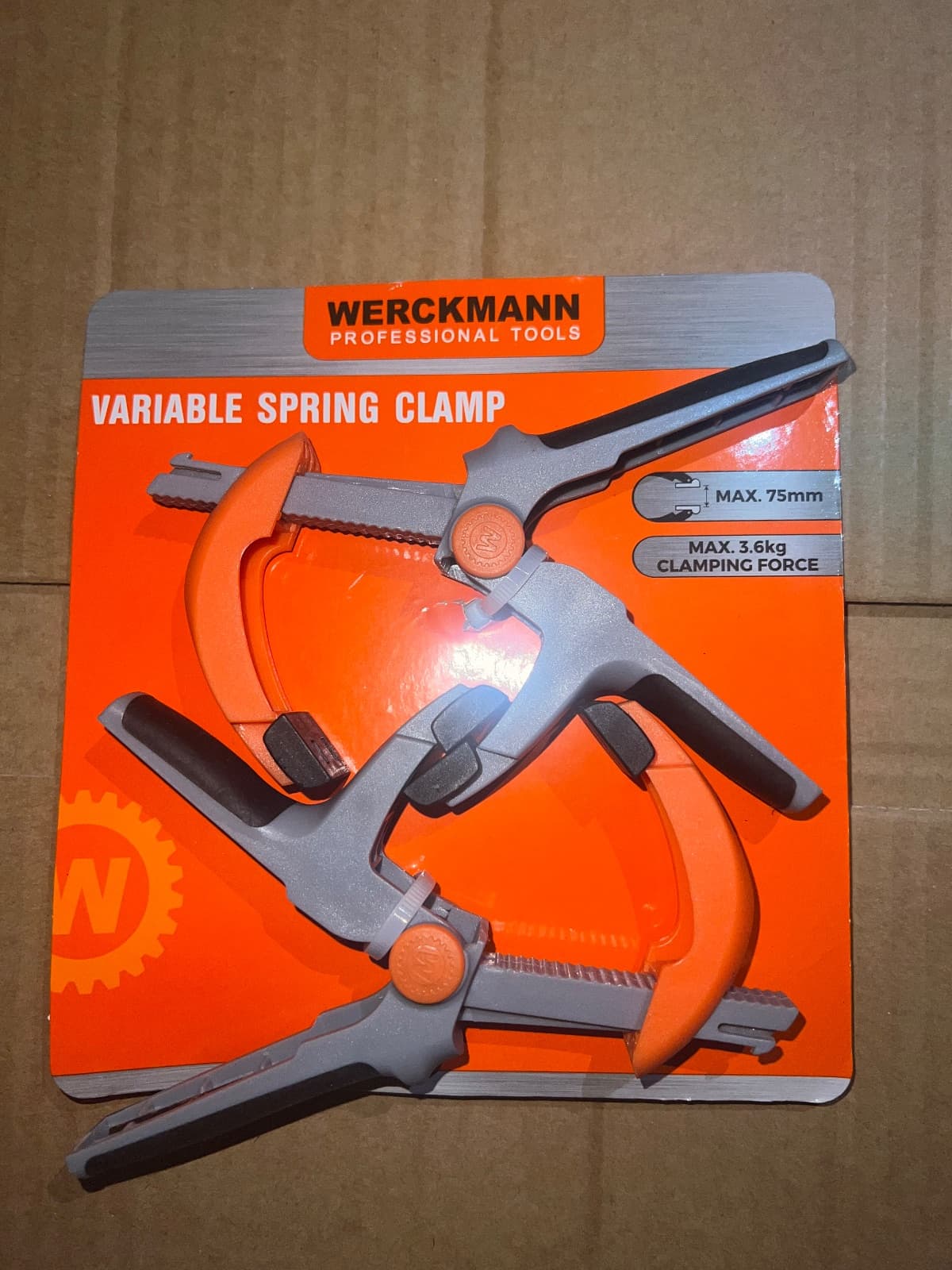 WERCKMANN Professional Tools Morsetto a Molla Variabile (Set 2 Pezzi)
